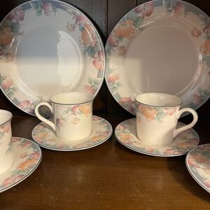 Noritake Floral Dinnerware Set with Pastel Accents